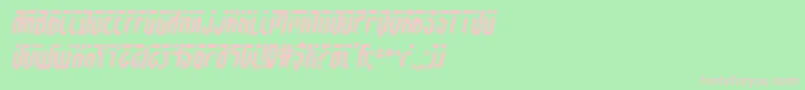 fedyralsemital Font – Pink Fonts on Green Background