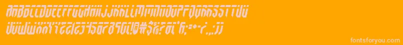 fedyralsemital Font – Pink Fonts on Orange Background