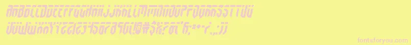 fedyralsemital Font – Pink Fonts on Yellow Background