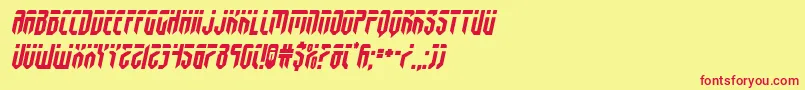 fedyralsemital Font – Red Fonts on Yellow Background