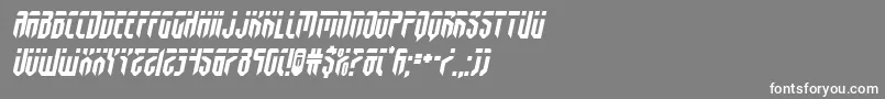 フォントfedyralsemital – 灰色の背景に白い文字