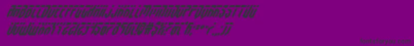 Czcionka fedyralsuperital – czarne czcionki na fioletowym tle