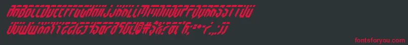 fedyralsuperital Font – Red Fonts on Black Background