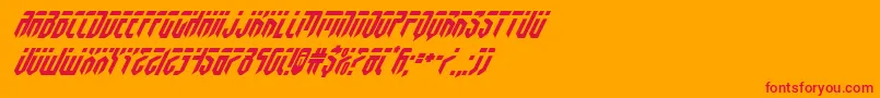 fedyralsuperital-fontti – punaiset fontit oranssilla taustalla