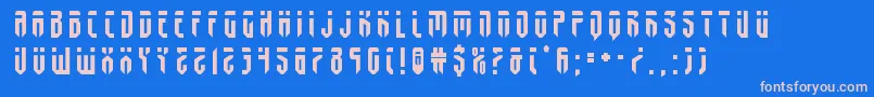 fedyraltitle Font – Pink Fonts on Blue Background