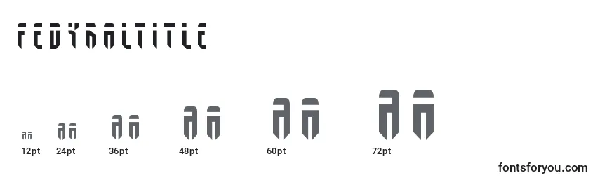 Размеры шрифта Fedyraltitle