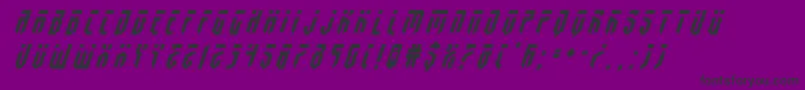 fedyraltitleital Font – Black Fonts on Purple Background