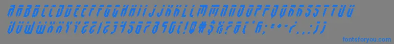 fedyraltitleital Font – Blue Fonts on Gray Background