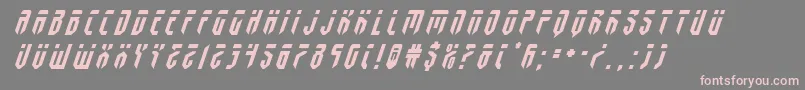 fedyraltitleital Font – Pink Fonts on Gray Background