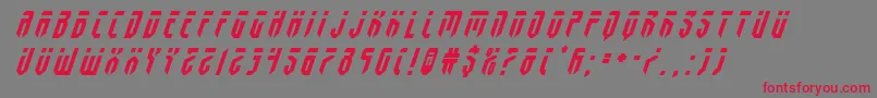 fedyraltitleital-fontti – punaiset fontit harmaalla taustalla