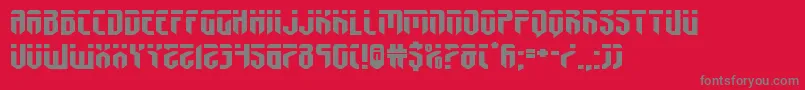 fedyralxtraexpand Font – Gray Fonts on Red Background