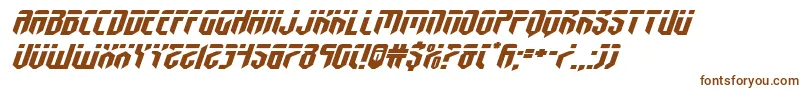 fedyralxtraexpandital Font – Brown Fonts on White Background