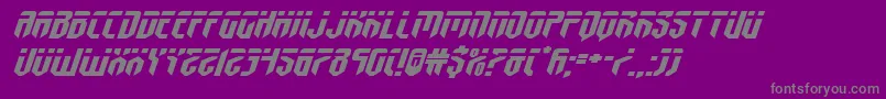 fedyralxtraexpandital Font – Gray Fonts on Purple Background