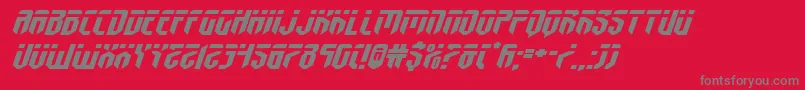 fedyralxtraexpanditalフォントについての詳細 フォントfedyralxtraexpandital – 赤い背景に灰色の文字