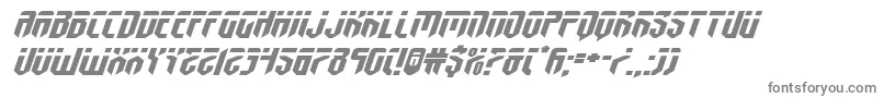 fedyralxtraexpandital Font – Gray Fonts on White Background