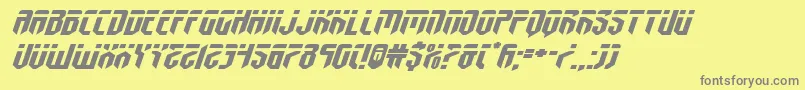 fedyralxtraexpandital Font – Gray Fonts on Yellow Background