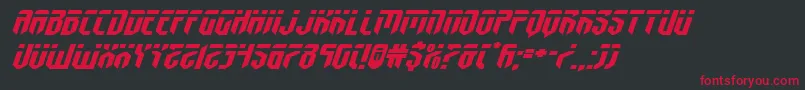 fedyralxtraexpanditalフォントについての詳細 フォントfedyralxtraexpandital – 黒い背景に赤い文字