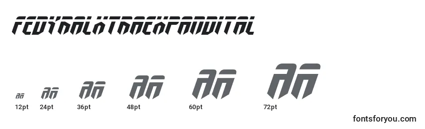 Fedyralxtraexpandital Font Sizes