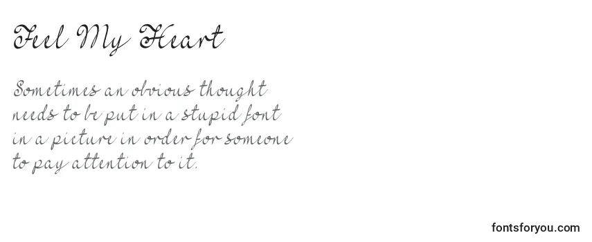 Review of the Feel My Heart   (126561) Font