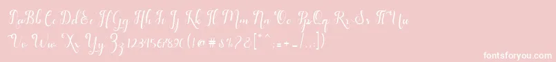 フォントfeeling – ピンクの背景に白い文字