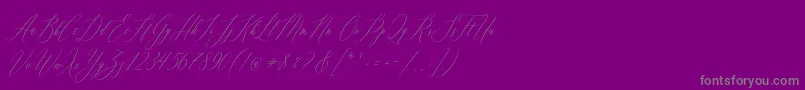 Feelsmooth-Schriftart – Graue Schriften auf violettem Hintergrund