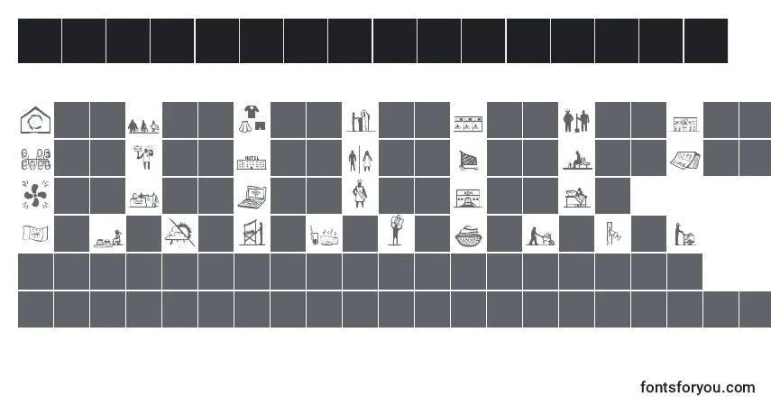 Schriftart Feira da sulanca – Alphabet, Zahlen, spezielle Symbole