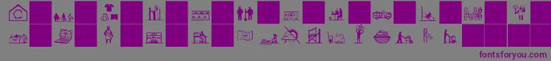 feira da sulanca Font – Purple Fonts on Gray Background