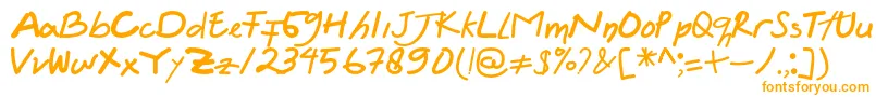 Шрифт Felicia Regular – оранжевые шрифты