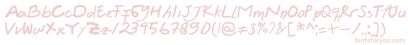 fuente Felicia Regular – Fuentes Rosadas Sobre Fondo Blanco