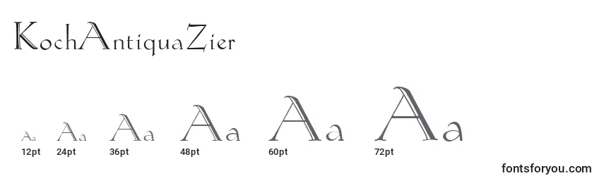 KochAntiquaZier Font Sizes