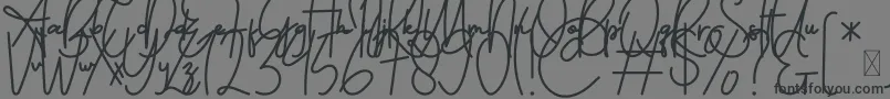 fuente FeliciaSignature Script – Fuentes Negras Sobre Fondo Gris