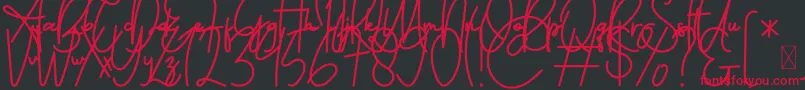 fuente FeliciaSignature Script – Fuentes Rojas Sobre Fondo Negro