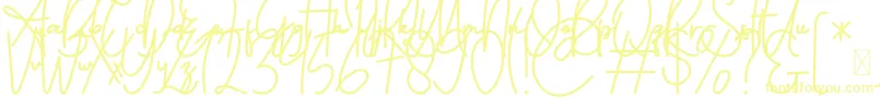 FeliciaSignature Script Font – Yellow Fonts