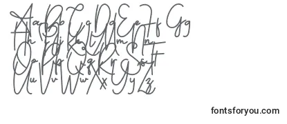 Schriftart FeliciaSignature Script