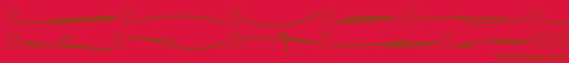 FeliciaSignature Swash Font – Brown Fonts on Red Background