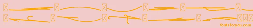 FeliciaSignature Swash Font – Orange Fonts on Pink Background