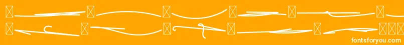 FeliciaSignature Swash Font – White Fonts on Orange Background