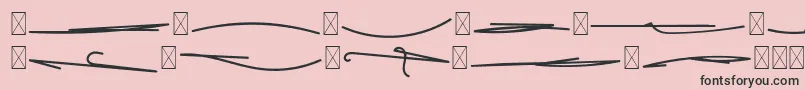 FeliciaSignature SwashFeliciaSignature Swash-Schriftart – Schwarze Schriften auf rosa Hintergrund