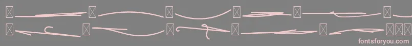 フォントFeliciaSignature SwashFeliciaSignature Swash – 灰色の背景にピンクのフォント