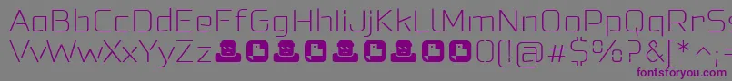 Felonast ExtraLight Font – Purple Fonts on Gray Background