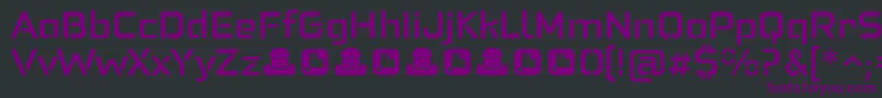 Felonast Medium Font – Purple Fonts on Black Background