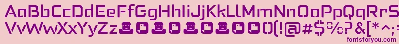 En savoir plus sur la police Felonast Medium Police Felonast Medium – polices violettes sur fond rose