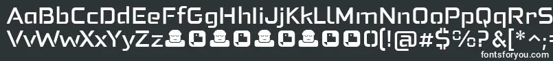 Felonast Medium Font – White Fonts on Black Background