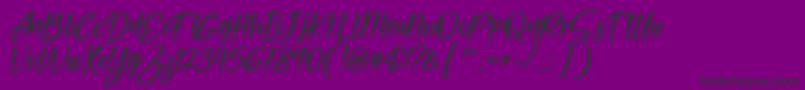 Feltarigo Font by 7NTypes-Schriftart – Schwarze Schriften auf violettem Hintergrund