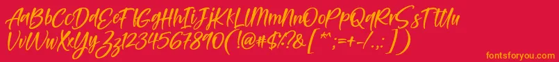 fuente Feltarigo Font by 7NTypes – Fuentes Naranjas Sobre Fondo Rojo