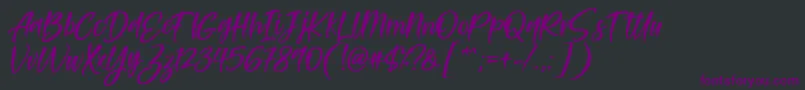 Feltarigo Font by 7NTypes Font – Purple Fonts on Black Background