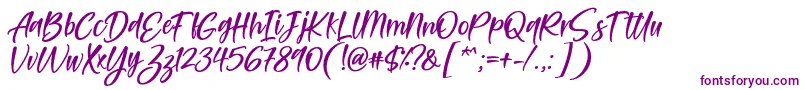 Czcionka Feltarigo Font by 7NTypes – fioletowe czcionki na białym tle