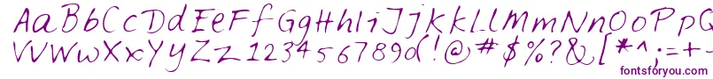 FELTPEN  Font – Purple Fonts on White Background