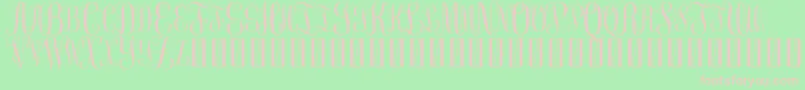 FreemonogramBeta0.5 Font – Pink Fonts on Green Background