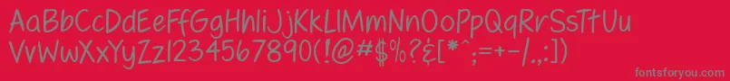 fennl    Font – Gray Fonts on Red Background